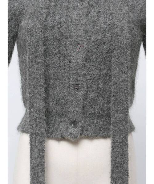 VEQUM（VEQUM）の「【VEQUM】HALF SLEEVE KNIT CD（カーディガン/ボレロ・レディース・ブラウン/グレー/ブラック/ネイビー・FREE）」の12枚目の写真