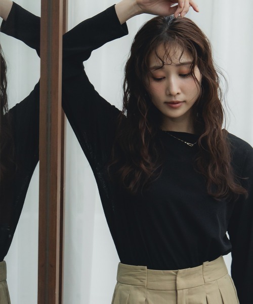 セール】【低身長/高身長サイズ有】スラブシアートップス（Petitjo