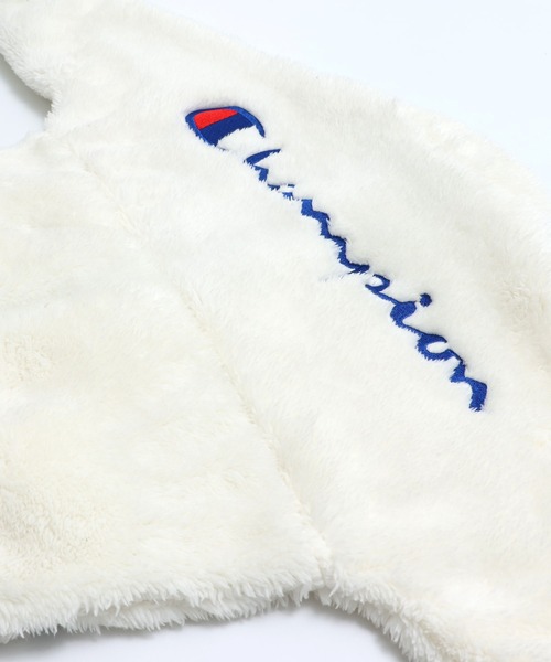 Champion(チャンピオン)の「champion / チャンピオン ボアジャケット(ノーカラージャケット・キッズ・ブラック/ホワイト・80cm/90cm/100cm/110cm/120cm/130cm)」の11枚目の写真