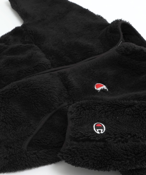 Champion(チャンピオン)の「champion / チャンピオン ボアジャケット(ノーカラージャケット・キッズ・ブラック/ホワイト・80cm/90cm/100cm/110cm/120cm/130cm)」の12枚目の写真