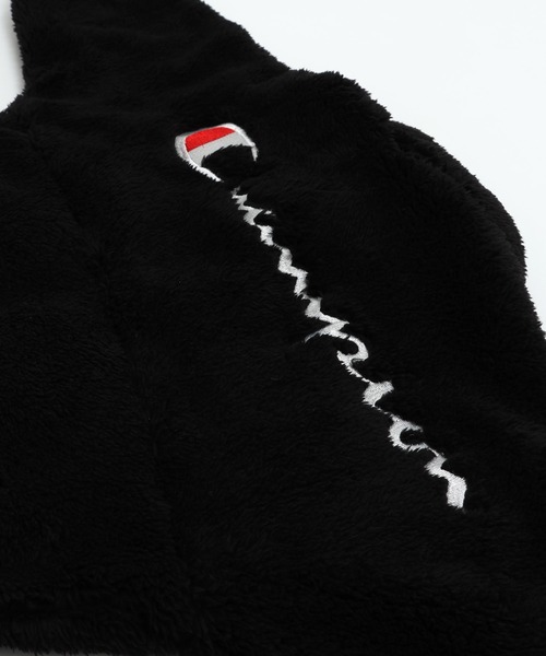 Champion(チャンピオン)の「champion / チャンピオン ボアジャケット(ノーカラージャケット・キッズ・ブラック/ホワイト・80cm/90cm/100cm/110cm/120cm/130cm)」の13枚目の写真