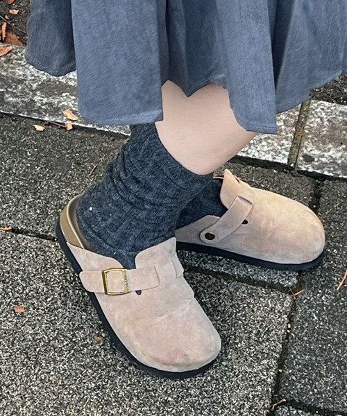 MEMECLE（メメクル）の「【 MEMECLE / メメクル 】レディース スエード クロッグサンダル　サボ（スリッポン・レディース・サンドベージュ/ブラウン・M/S/L）」の20枚目の写真