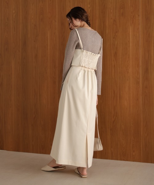 Bab(バブ)の「【nao×Bab】ウェーブラインロープビスチェ(ベスト・レディース・ブラウン/グレー/アイボリー・M)」の11枚目の写真