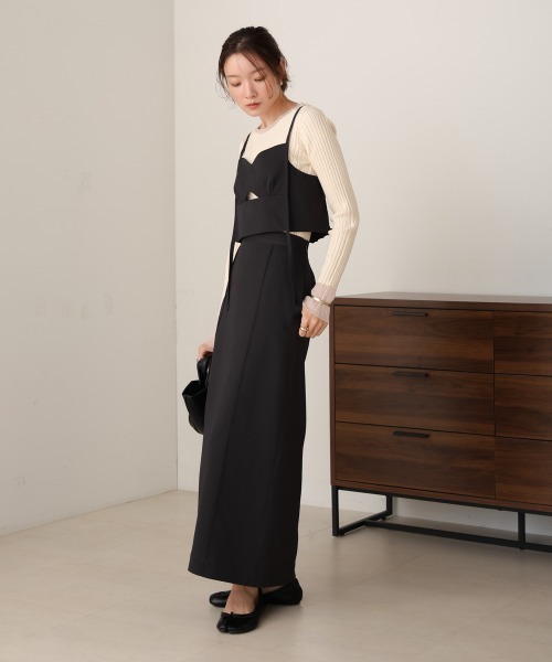 Bab(バブ)の「【nao×Bab】ウェーブラインロープビスチェ(ベスト・レディース・ブラウン/グレー/アイボリー・M)」の21枚目の写真