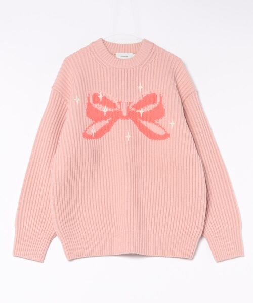 COACH（コーチ）の「クルーネック ボウ セーター・リサイクル ウール（ニット/セーター・レディース・ピンク系その他・MEDIUM/SMALL/X-SMALL/XX-SMALL/LARGE/X-LARGE）」の9枚目の写真