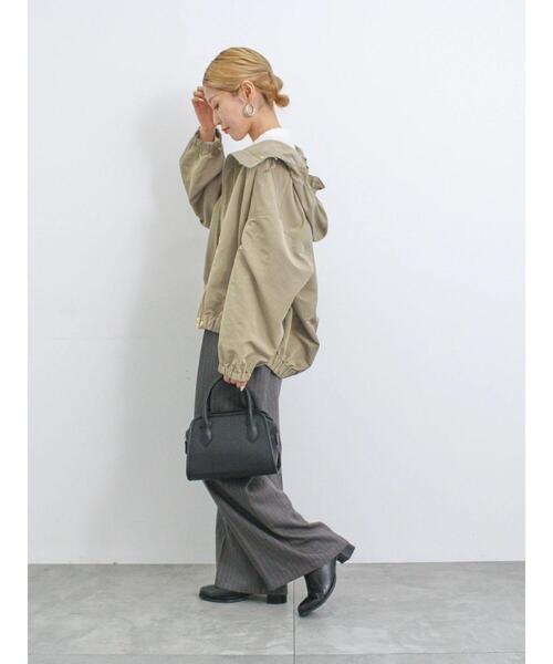 Samansa Mos2 blue(サマンサモスモスブルー)の「撥水マウンテンパーカー(ブルゾン・レディース・カーキ/チャコールグレー/パープル・F)」の18枚目の写真