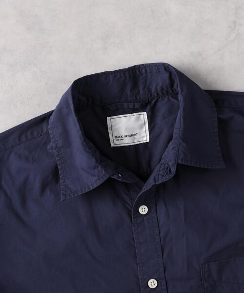 BACK NUMBER(バックナンバー)の「BACK NUMBER(バックナンバー)ウォッシュドブロード長袖シャツ(シャツ/ブラウス・メンズ・ネイビー/ホワイト/ブラウン・S/M/L/XL)」の14枚目の写真