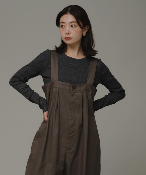 URBAN RESEARCH Sonny Label(アーバンリサーチサニーレーベル)の「ハイウエストタックサロペット(サロペット/オーバーオール・レディース・ブラック/ブラウン・FREE)」の10枚目の写真
