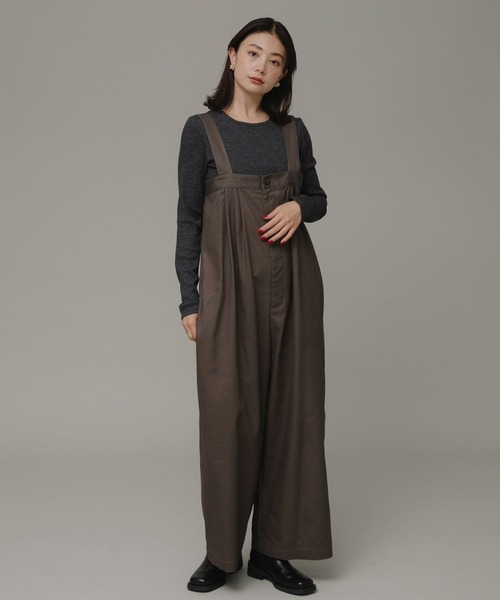 URBAN RESEARCH Sonny Label(アーバンリサーチサニーレーベル)の「ハイウエストタックサロペット(サロペット/オーバーオール・レディース・ブラック/ブラウン・FREE)」の14枚目の写真