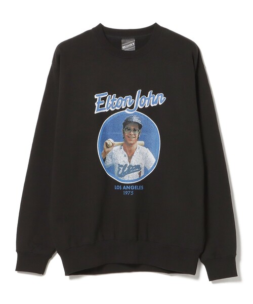 BEAMS T(ビームスティー)の「BEAMS T / ELTON JOHN CREW SWEAT(スウェット・メンズ・ライトグレー/ブラック・S/M/L/XL)」の18枚目の写真