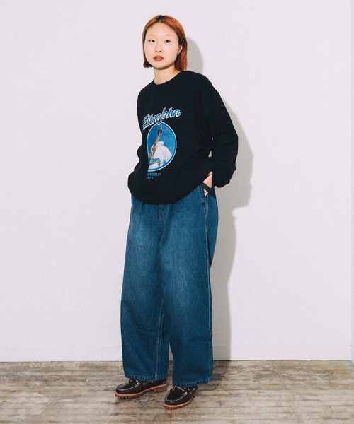 BEAMS T(ビームスティー)の「BEAMS T / ELTON JOHN CREW SWEAT(スウェット・メンズ・ライトグレー/ブラック・S/M/L/XL)」の16枚目の写真