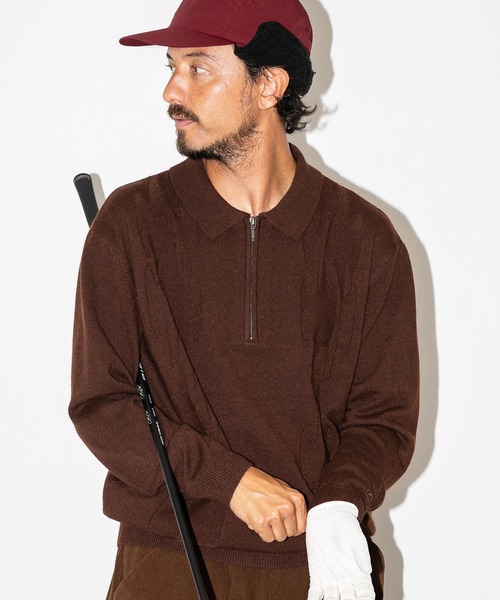 最終値下げ【新品】ROCHAS　ニットポロ セール】a.p.o.v. -ankoROCK's select- スラブニットポロシャツ