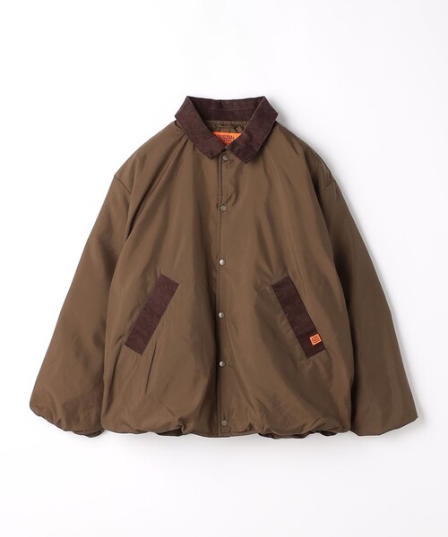 UNIVERSAL OVERALL（ユニバーサルオーバーオール）の「【別注】＜UNIVERSAL OVERALL＞コーデュロイ パファージャケット / キッズ 140cm-160cm（ブルゾン・キッズ・オリーブ/ブラック・L(160cm)/M(140-150cm)）」の4枚目の写真