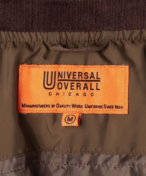 UNIVERSAL OVERALL（ユニバーサルオーバーオール）の「【別注】＜UNIVERSAL OVERALL＞コーデュロイ パファージャケット / キッズ 140cm-160cm（ブルゾン・キッズ・オリーブ/ブラック・L(160cm)/M(140-150cm)）」の19枚目の写真