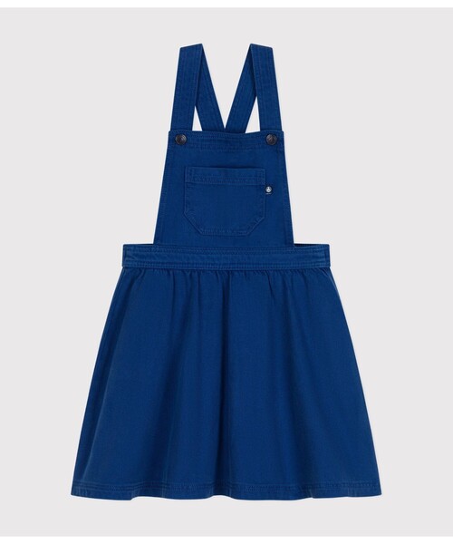 【セール】サージ織りジャンパースカート（ワンピース）｜PETIT BATEAU（プチバトー）