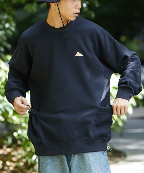 【セール】限定展開 KELTY×FREAK'S STORE/ケルティ 別注 サイドポケットデザイン クルーネックスウェット（スウェット）｜FREAK'S STORE（フリークスストア）