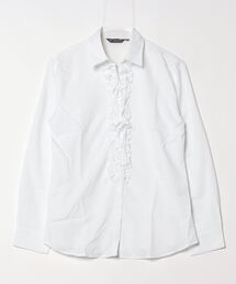 TOKYO SHIRTS | COFREX 前立ミニフリル レディース長袖フリルシャツ(シャツ/ブラウス)