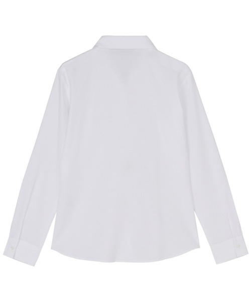 TOKYO SHIRTS（トウキョウシャツ）の「COFREX 前立ミニフリル レディース長袖フリルシャツ（シャツ/ブラウス・レディース・ホワイト・LL/M/L/XL/S）」の3枚目の写真