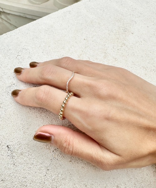 ciite'(シーテ)の「wave bijou ring(リング・レディース・ゴールド・FREE)」の2枚目の写真