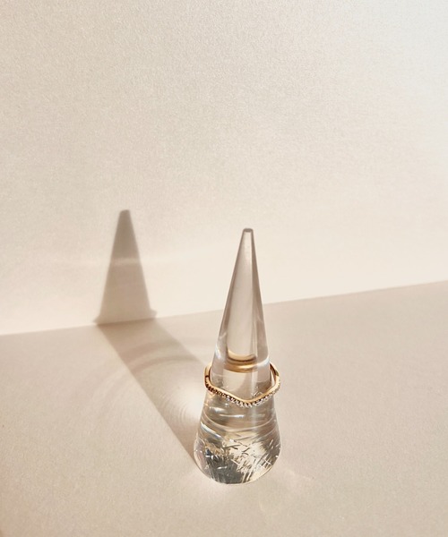 ciite'(シーテ)の「wave bijou ring(リング・レディース・ゴールド・FREE)」の5枚目の写真