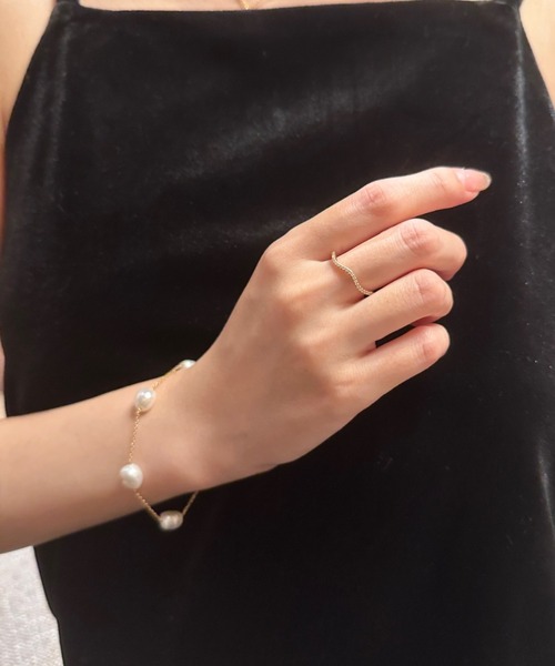 ciite'(シーテ)の「wave bijou ring(リング・レディース・ゴールド・FREE)」の7枚目の写真
