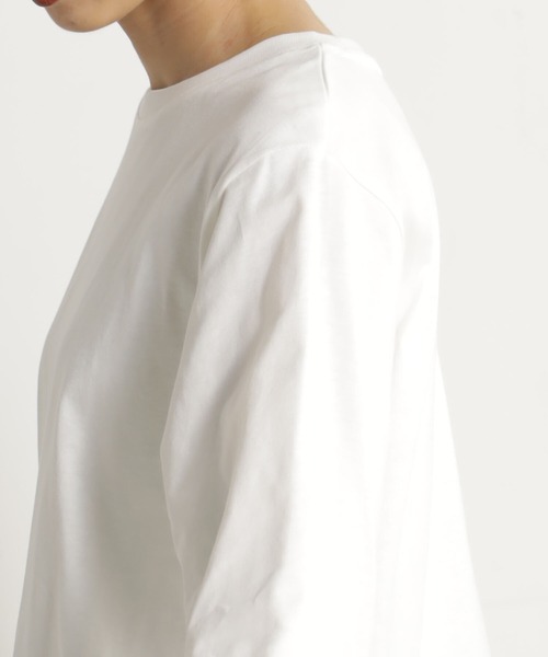 FOUND GOOD（ファウンドグッド）の「フハクキリカエレイヤードロンT（Tシャツ/カットソー・レディース・ホワイト系5/ブラック・M/S/L）」の5枚目の写真