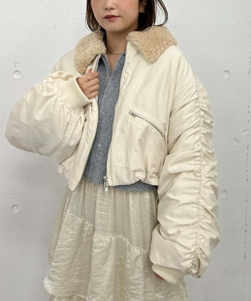 【セール】２ｗａｙボアカラーＭＡ１（MA-1）｜archives（アルシーヴ）