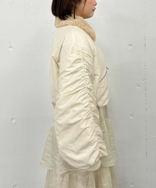 archives（アルシーヴ）の「２ｗａｙボアカラーＭＡ１（MA-1・レディース・モカ/アイボリー/ブラック・MEDIUM）」の22枚目の写真