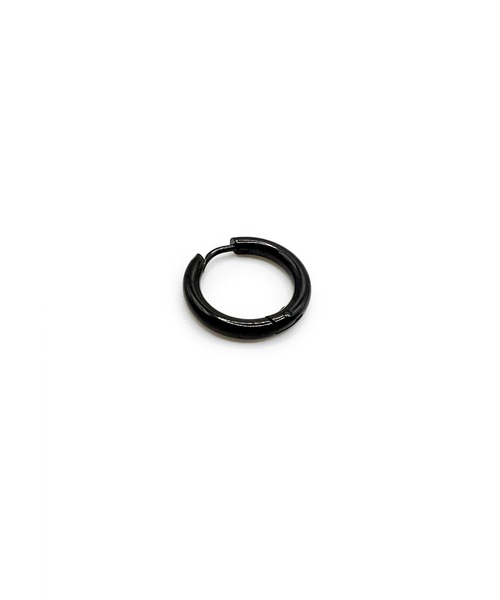 Import & Select(インポートアンドセレクト)の「KISHOKACHI 希少価値 シンプルクリッカーステンレスピアス 内径17mm(ピアス(片耳用)・メンズ・ブラック/シルバー/ゴールド・FREE)」の2枚目の写真
