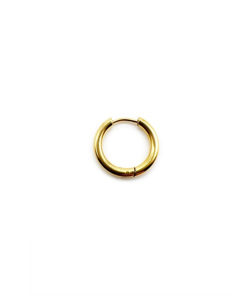 Import & Select(インポートアンドセレクト)の「KISHOKACHI 希少価値 シンプルクリッカーステンレスピアス 内径17mm(ピアス(片耳用)・メンズ・ブラック/シルバー/ゴールド・FREE)」の5枚目の写真
