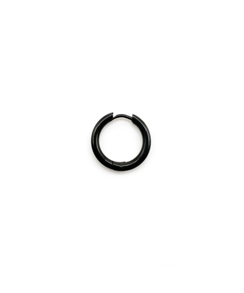 Import & Select(インポートアンドセレクト)の「KISHOKACHI 希少価値 シンプルクリッカーステンレスピアス 内径17mm(ピアス(片耳用)・メンズ・ブラック/シルバー/ゴールド・FREE)」の6枚目の写真