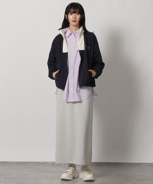 LAKOLE（ラコレ）の「刺繍ロゴフリースジャケット / 231681（その他アウター・レディース・グリーン/アイボリー/ネイビー・FREE）」の14枚目の写真