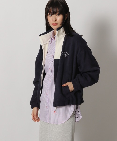 LAKOLE（ラコレ）の「刺繍ロゴフリースジャケット / 231681（その他アウター・レディース・グリーン/アイボリー/ネイビー・FREE）」の17枚目の写真