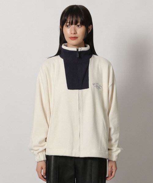 LAKOLE（ラコレ）の「刺繍ロゴフリースジャケット / 231681（その他アウター・レディース・グリーン/アイボリー/ネイビー・FREE）」の20枚目の写真