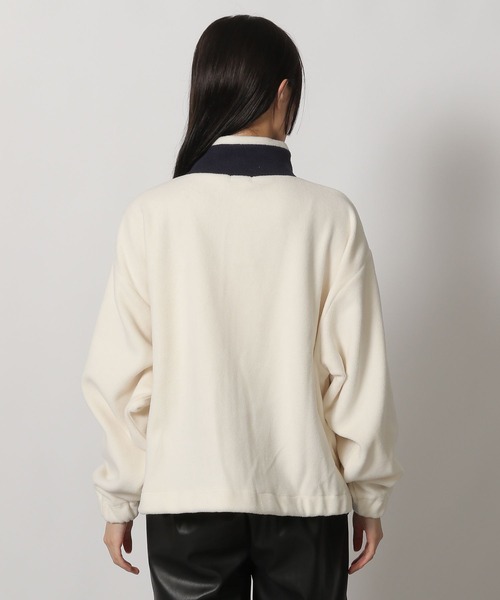 LAKOLE（ラコレ）の「刺繍ロゴフリースジャケット / 231681（その他アウター・レディース・グリーン/アイボリー/ネイビー・FREE）」の22枚目の写真