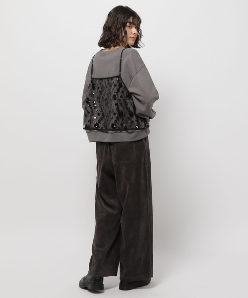 ビューティ＆ユース　スパンコールキャミ　2WAY 美品 BEAUTY&YOUTH UNITED ARROWS（ビューティーアンドユース