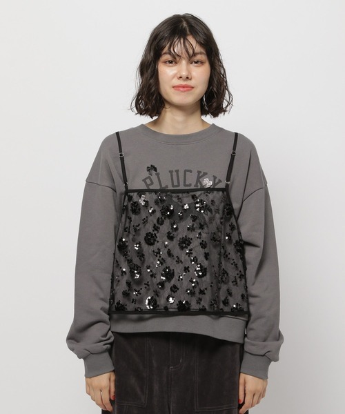 ビューティ＆ユース　スパンコールキャミ　2WAY 美品 BEAUTY&YOUTH UNITED ARROWS（ビューティーアンドユース