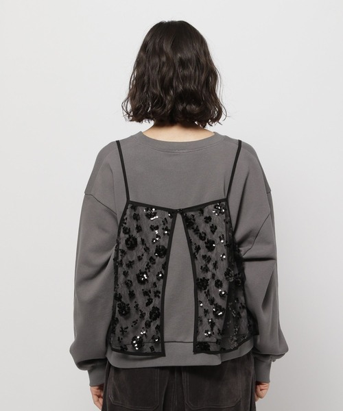 ビューティ＆ユース　スパンコールキャミ　2WAY 美品 BEAUTY&YOUTH UNITED ARROWS（ビューティーアンドユース