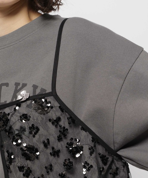 niko and...(ニコアンド)の「2WAYスパンコールキャミソール(キャミソール・レディース・ブラック/アイボリー・FREE)」の20枚目の写真