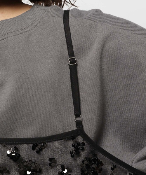 niko and...(ニコアンド)の「2WAYスパンコールキャミソール(キャミソール・レディース・ブラック/アイボリー・FREE)」の21枚目の写真