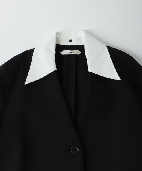venit（ヴェニット）の「VENIT / bonding collor coat(ボンディングカラーコート)（その他アウター・レディース・ブラック・38）」の8枚目の写真