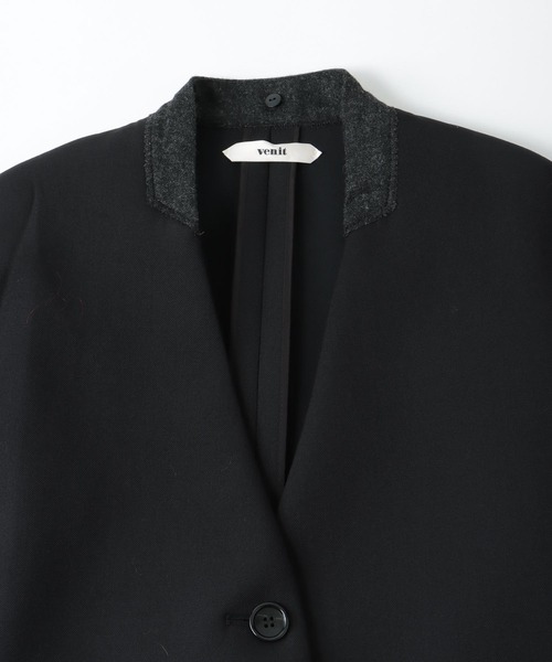 venit（ヴェニット）の「VENIT / bonding collor coat(ボンディングカラーコート)（その他アウター・レディース・ブラック・38）」の12枚目の写真
