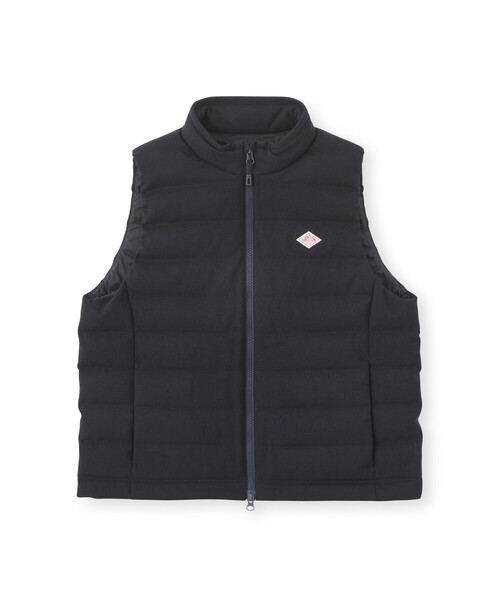 DANTON(ダントン)の「WOMEN'S WOOL LIKE POLYESTER MIDDLE DOWN STAND COLLAR VEST(ダウンベスト・レディース・チャコール/ネイビー・S/M/XS)」の4枚目の写真