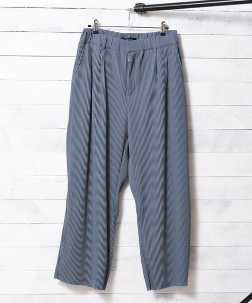 Bling Leads(ブリングリーズ)の「【Bling leads】プリーツ ワイドパンツ(その他パンツ・メンズ・グレー/グレイッシュブルー・LARGE/MEDIUM)」の2枚目の写真