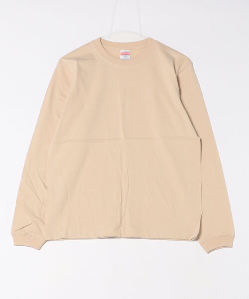 VIBGYOR（ヴィブジョー）の「United Athle/5.6オンス ロングスリーブリブ 無地 Tシャツ(CZ)（Tシャツ/カットソー・メンズ・ブラック/グリーン/グレー/ライトピンク/ライトオリーブ/ライム/ダークブラウン/レッド/エメラルドブルー/グレイッシュブルー/バイオレット/エンジ/ネイビー/ロイヤルブルー/サンドベージュ/ナチュラル/サファリグリーン/ホワイト/スミクロ/バーガンディー/アッシュグレー/ライトパープル・SMALL/LARGE/MEDIUM/X-LARGE）」の7枚目の写真