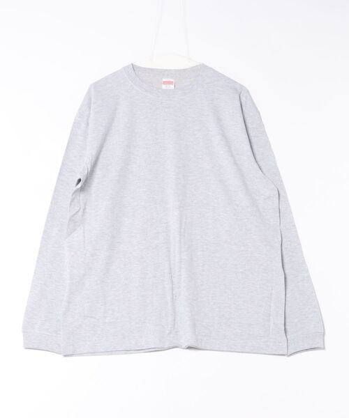 VIBGYOR（ヴィブジョー）の「United Athle/5.6オンス ロングスリーブリブ 無地 Tシャツ(CZ)（Tシャツ/カットソー・メンズ・ブラック/グリーン/グレー/ライトピンク/ライトオリーブ/ライム/ダークブラウン/レッド/エメラルドブルー/グレイッシュブルー/バイオレット/エンジ/ネイビー/ロイヤルブルー/サンドベージュ/ナチュラル/サファリグリーン/ホワイト/スミクロ/バーガンディー/アッシュグレー/ライトパープル・SMALL/LARGE/MEDIUM/X-LARGE）」の4枚目の写真