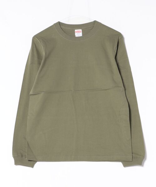 VIBGYOR（ヴィブジョー）の「United Athle/5.6オンス ロングスリーブリブ 無地 Tシャツ(CZ)（Tシャツ/カットソー・メンズ・ブラック/グリーン/グレー/ライトピンク/ライトオリーブ/ライム/ダークブラウン/レッド/エメラルドブルー/グレイッシュブルー/バイオレット/エンジ/ネイビー/ロイヤルブルー/サンドベージュ/ナチュラル/サファリグリーン/ホワイト/スミクロ/バーガンディー/アッシュグレー/ライトパープル・SMALL/LARGE/MEDIUM/X-LARGE）」の11枚目の写真