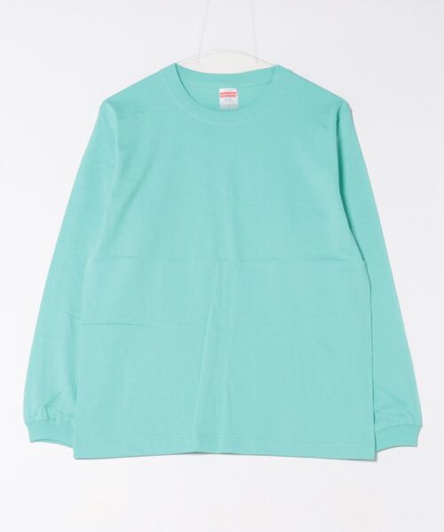 VIBGYOR（ヴィブジョー）の「United Athle/5.6オンス ロングスリーブリブ 無地 Tシャツ(CZ)（Tシャツ/カットソー・メンズ・ブラック/グリーン/グレー/ライトピンク/ライトオリーブ/ライム/ダークブラウン/レッド/エメラルドブルー/グレイッシュブルー/バイオレット/エンジ/ネイビー/ロイヤルブルー/サンドベージュ/ナチュラル/サファリグリーン/ホワイト/スミクロ/バーガンディー/アッシュグレー/ライトパープル・SMALL/LARGE/MEDIUM/X-LARGE）」の13枚目の写真