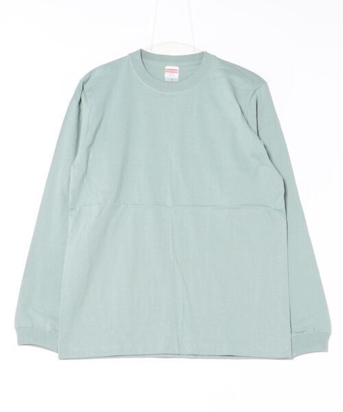 VIBGYOR（ヴィブジョー）の「United Athle/5.6オンス ロングスリーブリブ 無地 Tシャツ(CZ)（Tシャツ/カットソー・メンズ・ブラック/グリーン/グレー/ライトピンク/ライトオリーブ/ライム/ダークブラウン/レッド/エメラルドブルー/グレイッシュブルー/バイオレット/エンジ/ネイビー/ロイヤルブルー/サンドベージュ/ナチュラル/サファリグリーン/ホワイト/スミクロ/バーガンディー/アッシュグレー/ライトパープル・SMALL/LARGE/MEDIUM/X-LARGE）」の12枚目の写真