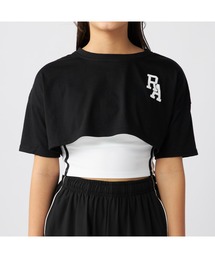 repipi armario | repipi armario/レピピアルマリオ キッズ ショート丈 パッド付き スポブラ キャミソール ブラジャー 半袖 Tシャツ セットアイテム(Tシャツ/カットソー)